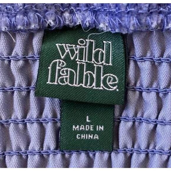 Wild Fable Purple Crushed Velvet Corset Tank Top Large - Picture 6 of 6